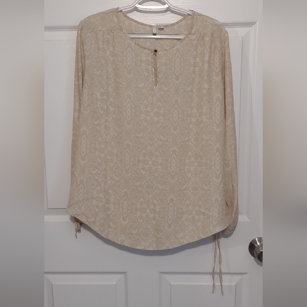 Cato long sleeve cut out blouse
